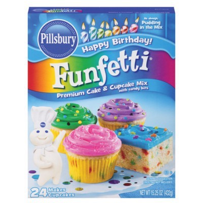 Mezcla de Pillsbury para cupcakes Funfetti