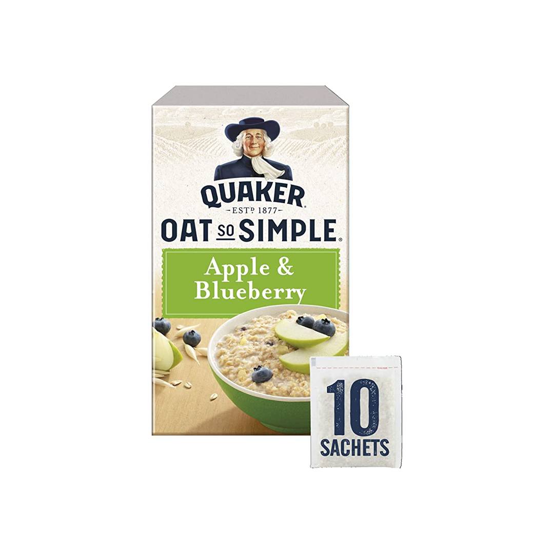Quaker Oat So Simple Apple &amp; Blueberry: Apple and Blueberry flavored porridge