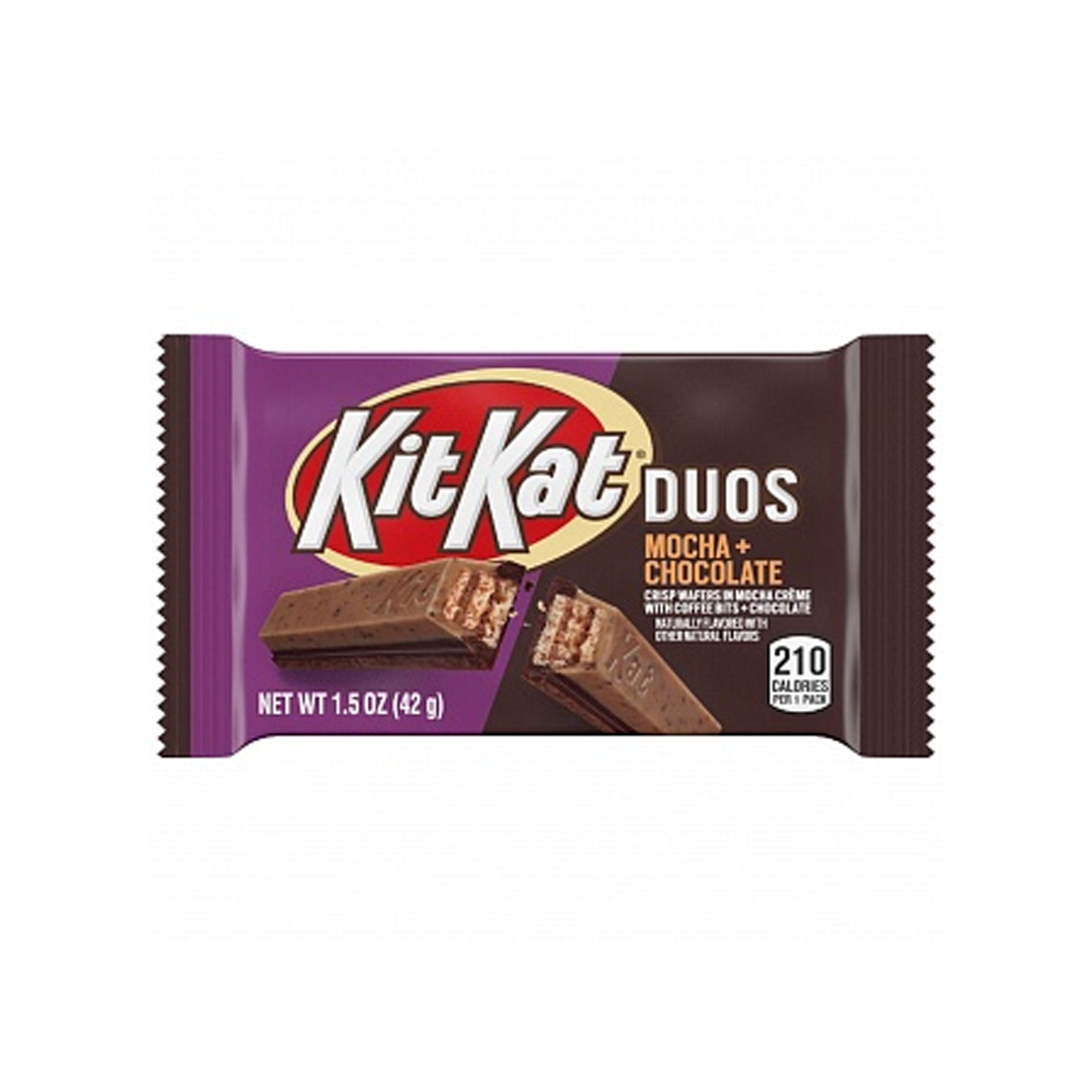 Kit Kat Duos Mocha, wafer covered in chocolate and coffee