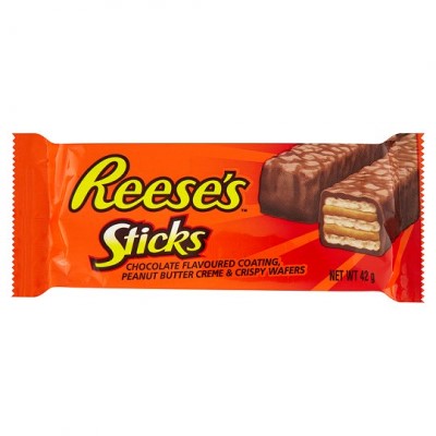 Reese's Sticks, barquillos rellenos de mantequilla de maní y cubiertos de chocolate