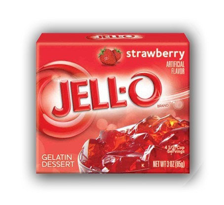 Jell-O Strawberry -  Gelatina Gusto Fragola