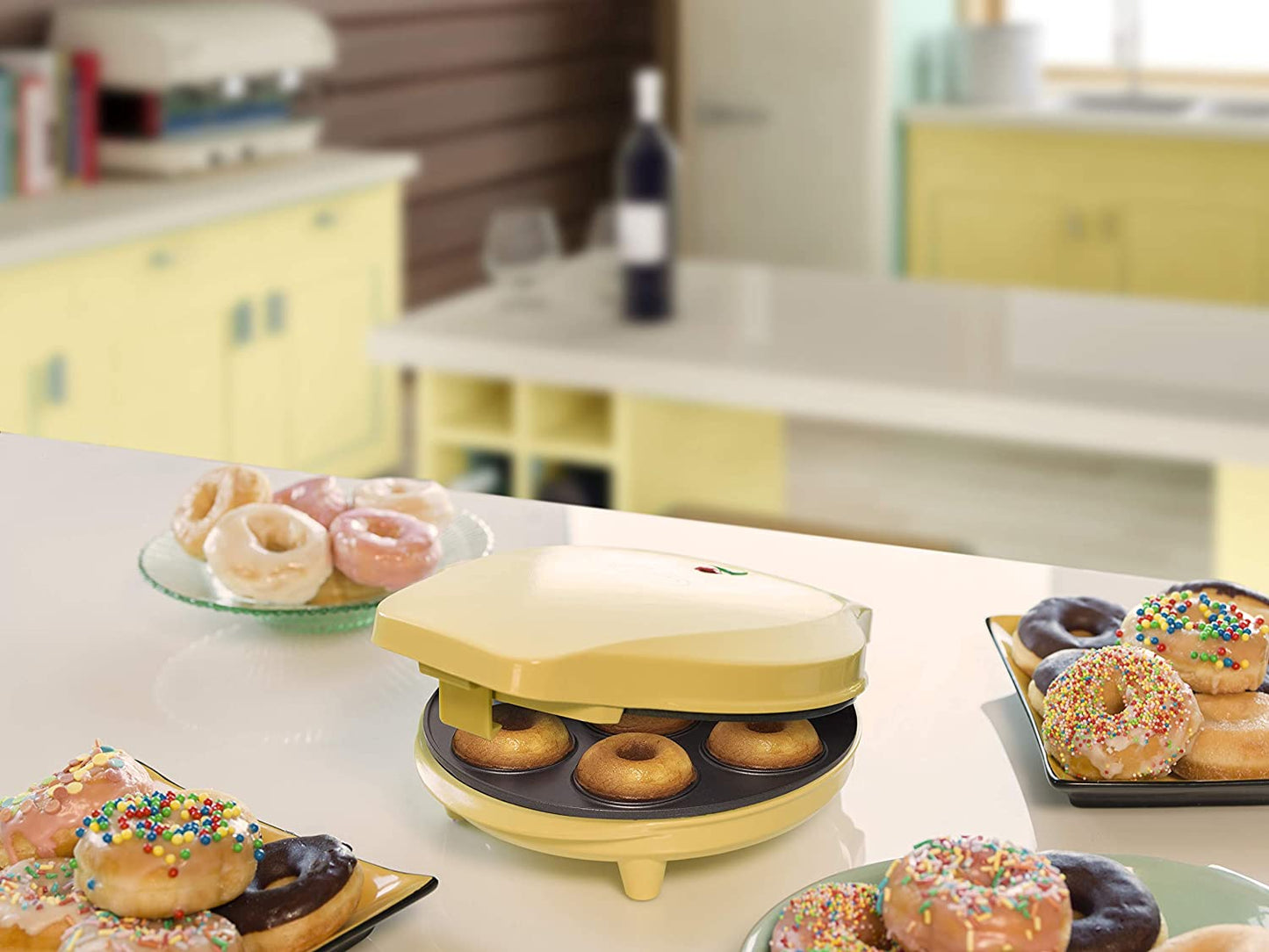 Bestron Donut Maker, 700 W, plástico, amarillo