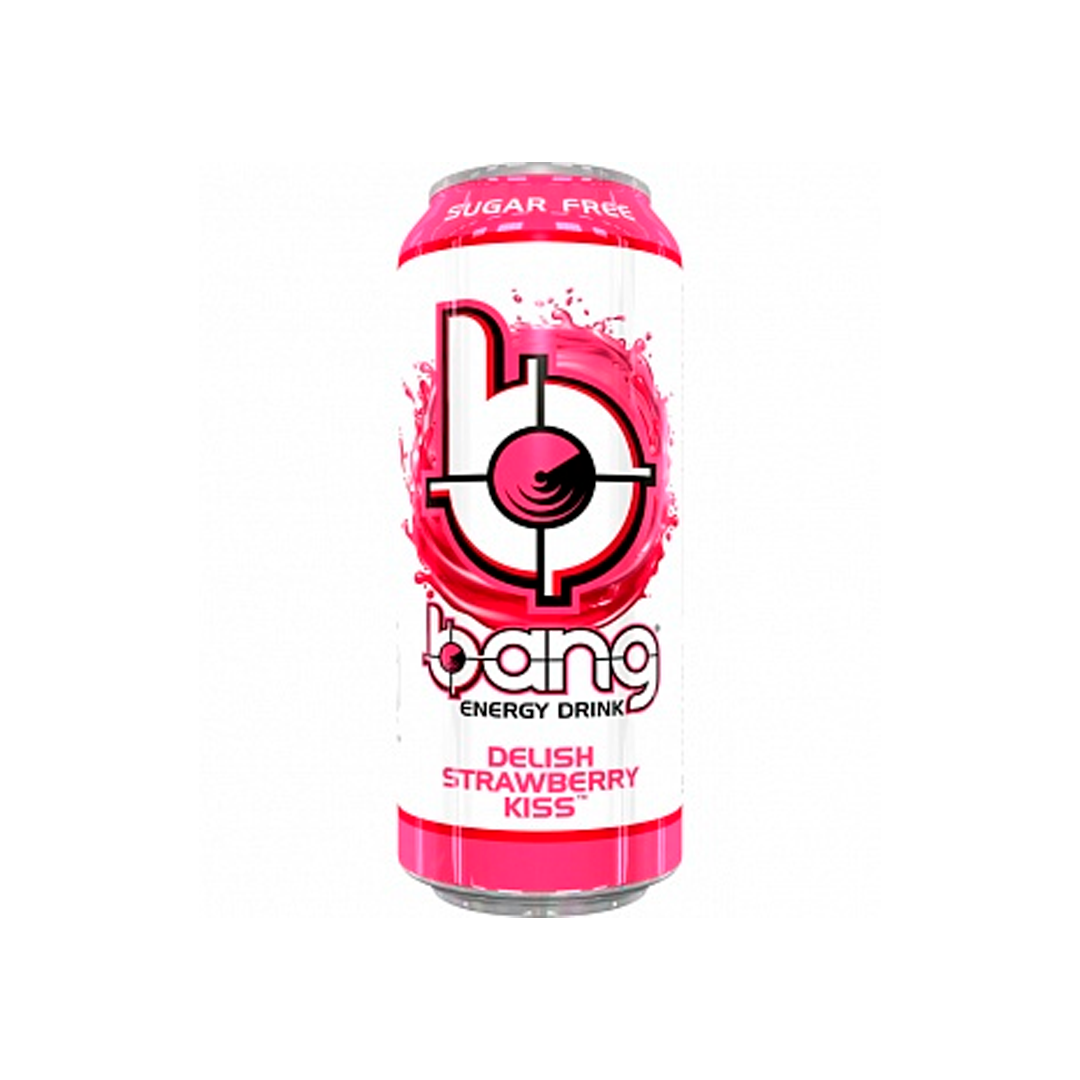 Bang Energy Delish Strawberry Kiss, bebida energética con sabor a fresa (473 ml)