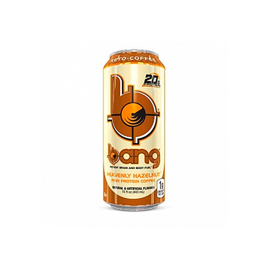 Bang Energy Keto-Coffee Heavenly Hazelnut, bebida energética con sabor a café y avellana (473 ml)