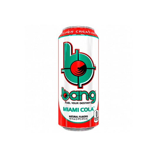 Bang Energy Miami Cola - Bebida energética con sabor a cola (473Ml)