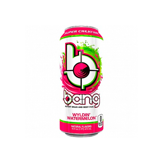 Bang Energy Wyldin' Watermelon - Bebida energética con sabor a sandía (473 ml)