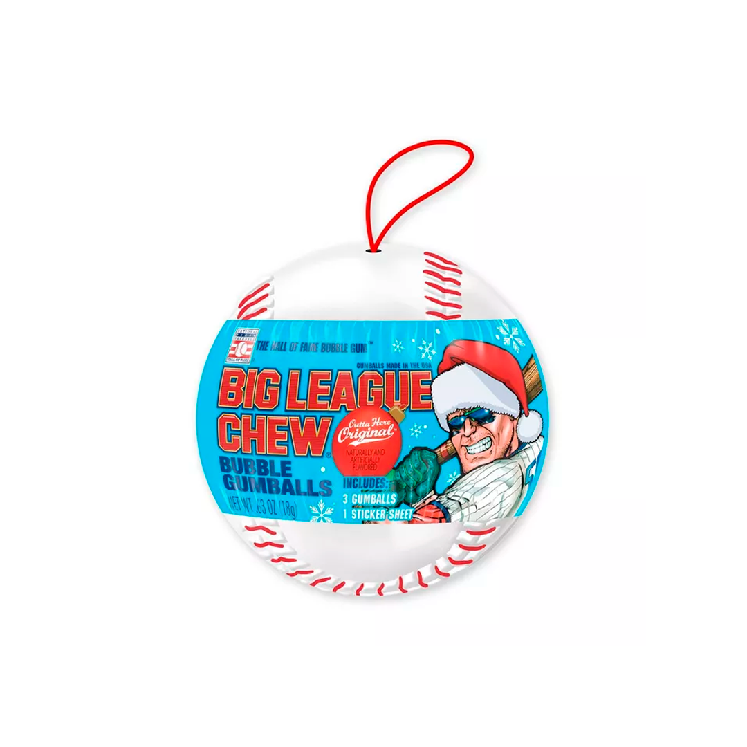 Big League Chew Baseball Christmas Ornament