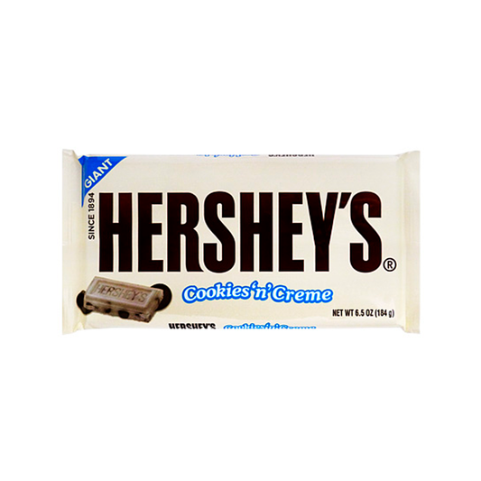 HERSHEY'S COOKIES 'N' CREAM XL BAR 113g - barretta di cioccolato bianco con pezzetti di biscotto