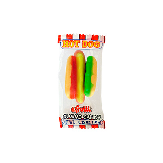 GUMMI HOT DOGS - Fruit flavored gummy candies