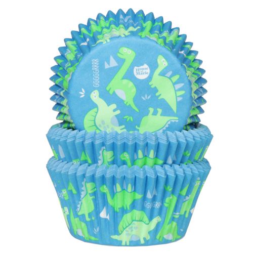 Cupcake cases, House of Marie - dinosaurs (50 pieces)