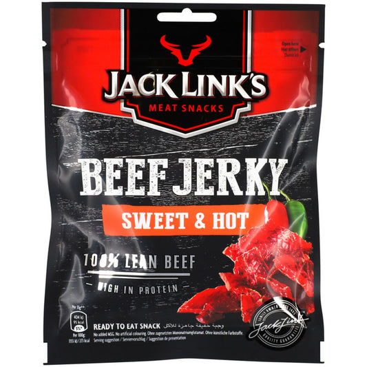 JACK LINK'S BEEF JERKY SWEET &amp; HOT - Carne Seca Dulce Picante