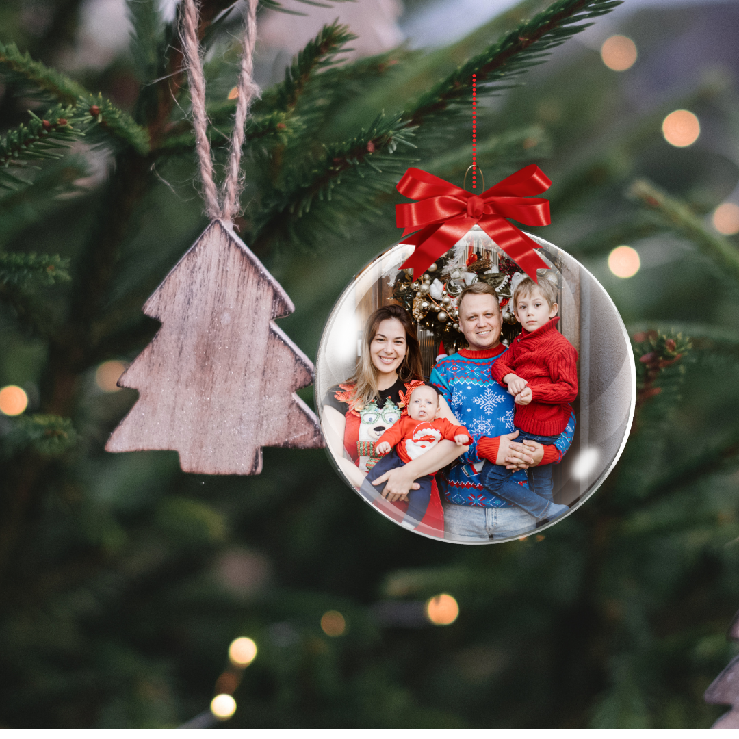 Pallina personalizzata con Foto per Natale - idea regalo Natale - BERFUD  American Food