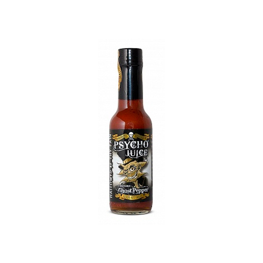 Psycho Juice Extreme Ghost Pepper - Salsa di peperoncino estremamente piccante 148 ml