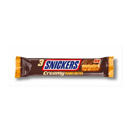 Trío cremoso de mantequilla de maní Snickers 54g