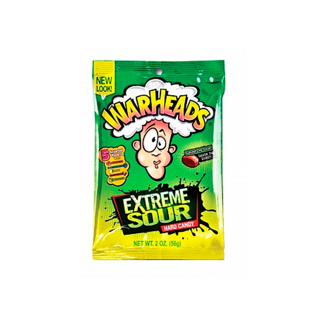 Warheads Extreme Sour Hard Candy - Fruit flavored sour candies