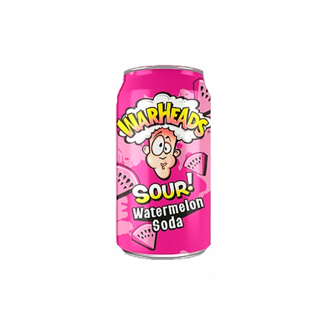 Warheads Sour Soda Watermelon - Watermelon flavored drink 355, ml