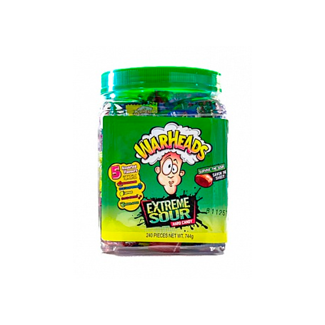 Warheads Extreme Sour Hard Candy - Caramelle aspre sapore frutta
