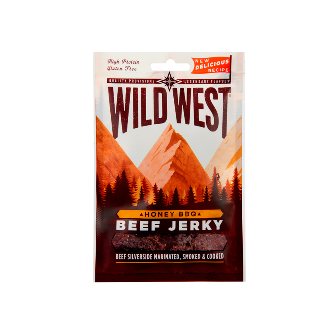 Wild West Beef Jerky Honey Bbq - Carne Secca al gusto BBQ e miele