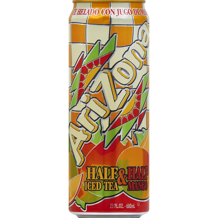 Arizona Half Ice Tea Half Mango - Tè Freddo Al Gusto Mango 680 Ml