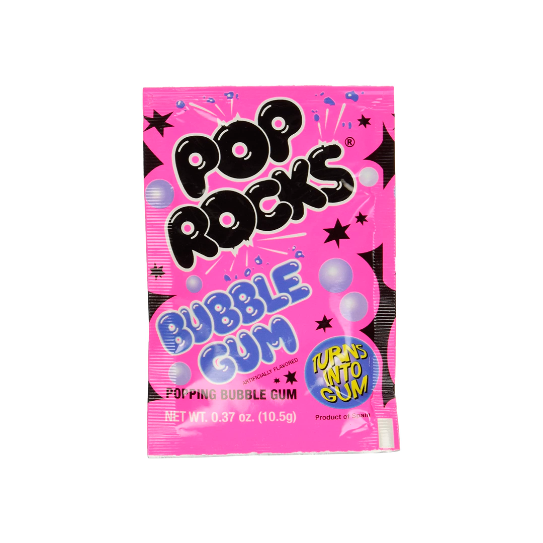 POP ROCKS BUBBLE GUM - Caramelle frizzanti gusto gomma da masticare